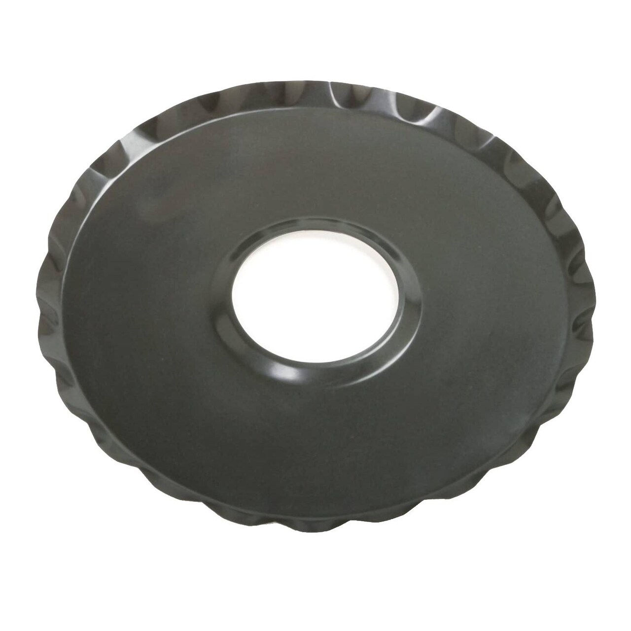 Norpro Oven Splatterguard Non Stick Fluted Edge Serving Tray 12 in Black